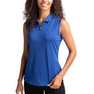 Cutter & Buck Forge Sleeveless Polo size small tour blue (royal)